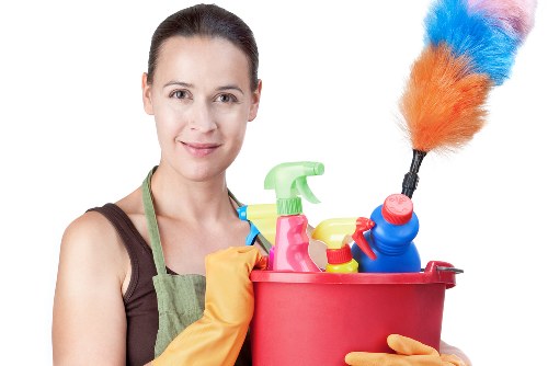 Professional end of tenancy cleaning in a Westminster apartment kitchen